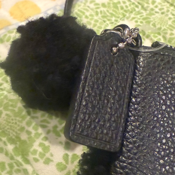 Coach Black Shearling Wristlet Clutch - Picture 3 of 8
